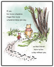 Winnie Wall Art, the Pooh Quote Artwork, Baby Nursery Wall Decor, the Pooh and P