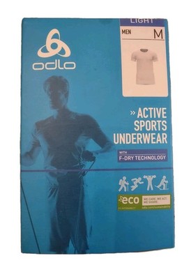 Odlo Active Sports Underwear T-Shirt Lt. Weight Baselayer. Odor Resistant. Med.