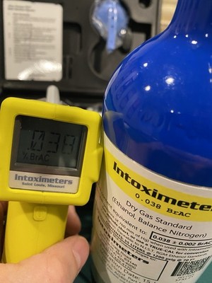 Calibrated Intoximeters Alco Sensor FST Case Extras LEO Breathalyzer