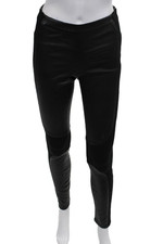 Helmut Lang Womens Black Lamb Biker Jeggings Size 2