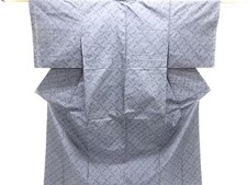 7626429: JAPANESE KIMONO / KIMONO ENSEMBLE / SILK / DORO OSHIMA TSUMUGI / WOVEN