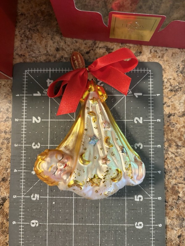 Lenox 2001 Yuletide Treasures Baby's First Christmas Tree Ornament In Original B