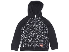 Nike Little Boy's Just Do It Full Zip Hoodie Sweatshirt Logo Black