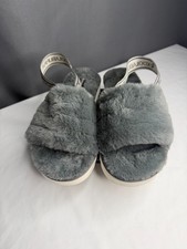 Koolaburra by UGG Fuzz  n II Gray Platform Slippers Women  s Size 9 NEW w/out Box