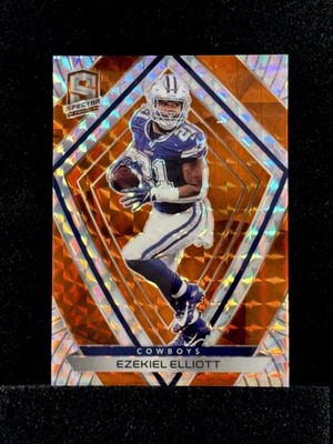 2020 Panini Spectra - Neon Orange Prizm /15 Ezekiel Elliott #20