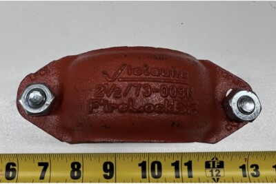 2-1/2'' Victaulic Firelock Grooved Coupling Style 009N 365 PSI Painted Orange