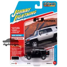 JOHNNY LIGHTNING CLASSIC GOLD 2007 TOYOTA FJ CRUISER 1/64 BLACK JLSP278 B