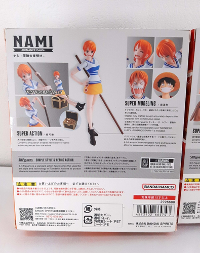 S.H.Figuarts Luffy Zoro Nami Romance Dawn One Piece Set of3 Action Figure Bandai - Picture 6 of 24
