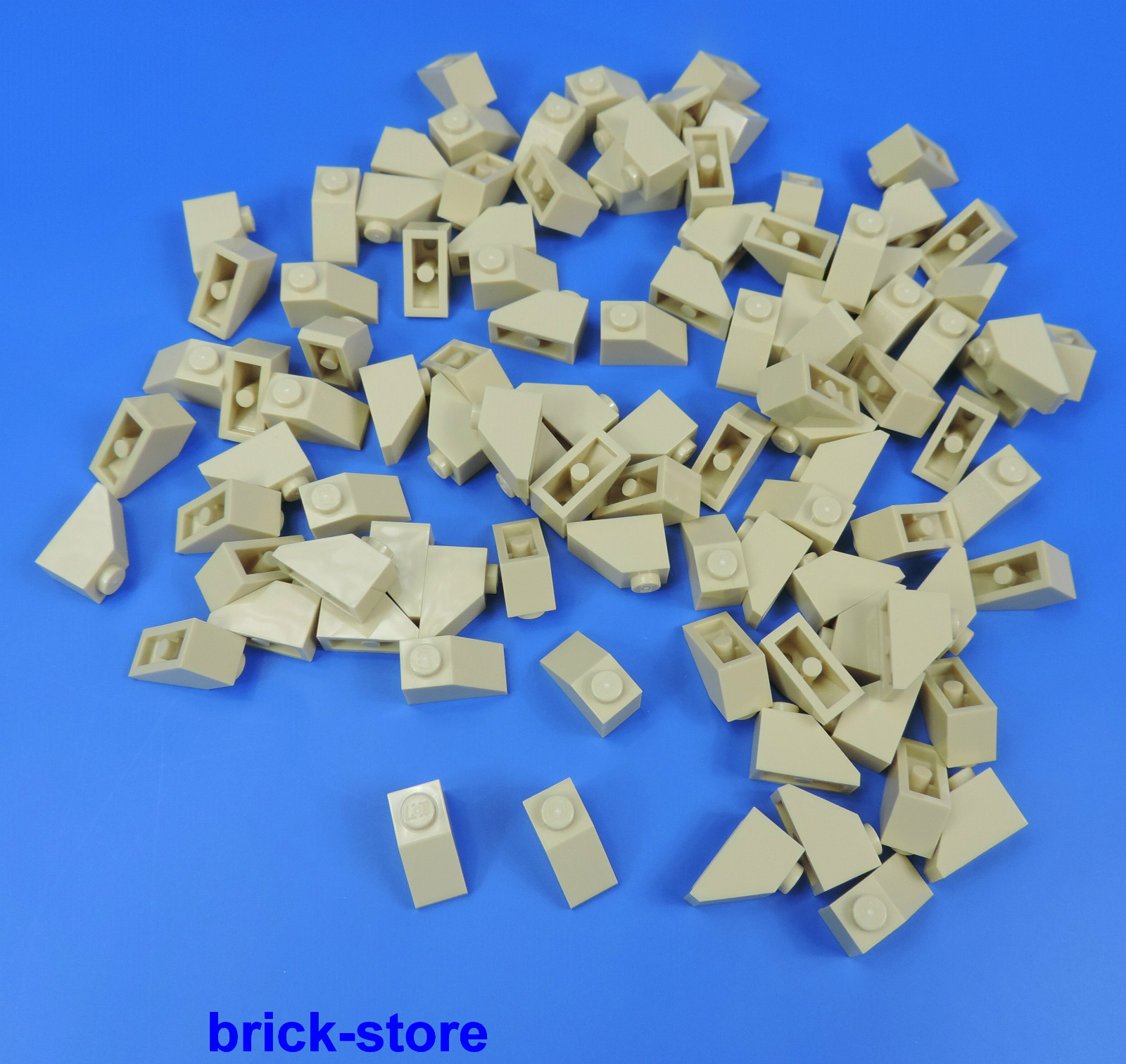 LEGO 1x2 Dachstein бежевый / 100 штук