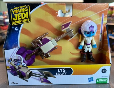 STAR WARS Young Jedi Adventures -LYS SOLAY- & SPEEDER BIKE Set  NEW