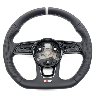 Audi A4B9, S logo, semi perforated leather, steering wheel