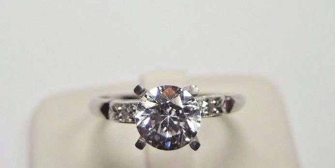 Antique Art Deco Mounting Setting Platinum Hold 5MM-6.5MM Ring Size 6.5 UK-M1/2 - Image 3 of 4