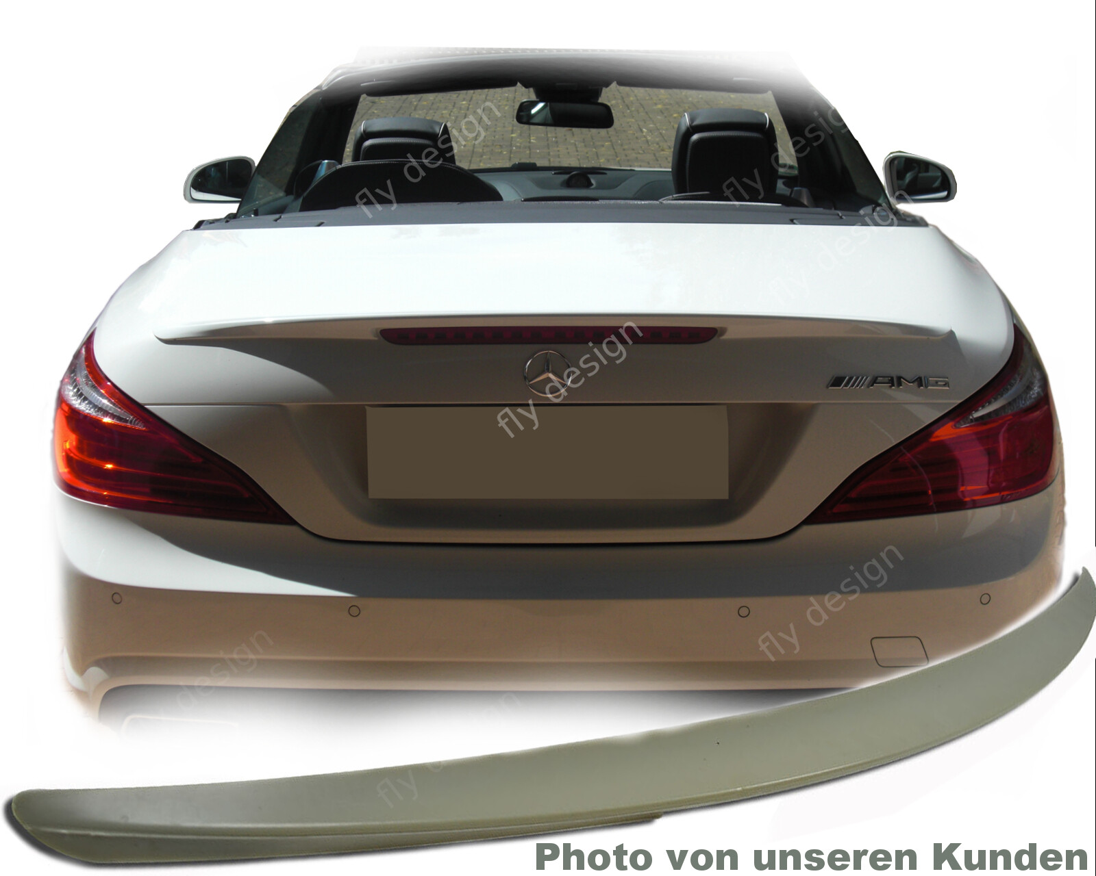 Rear Spoiler suitable for MERCEDES SL R231-Type A Lip 2012