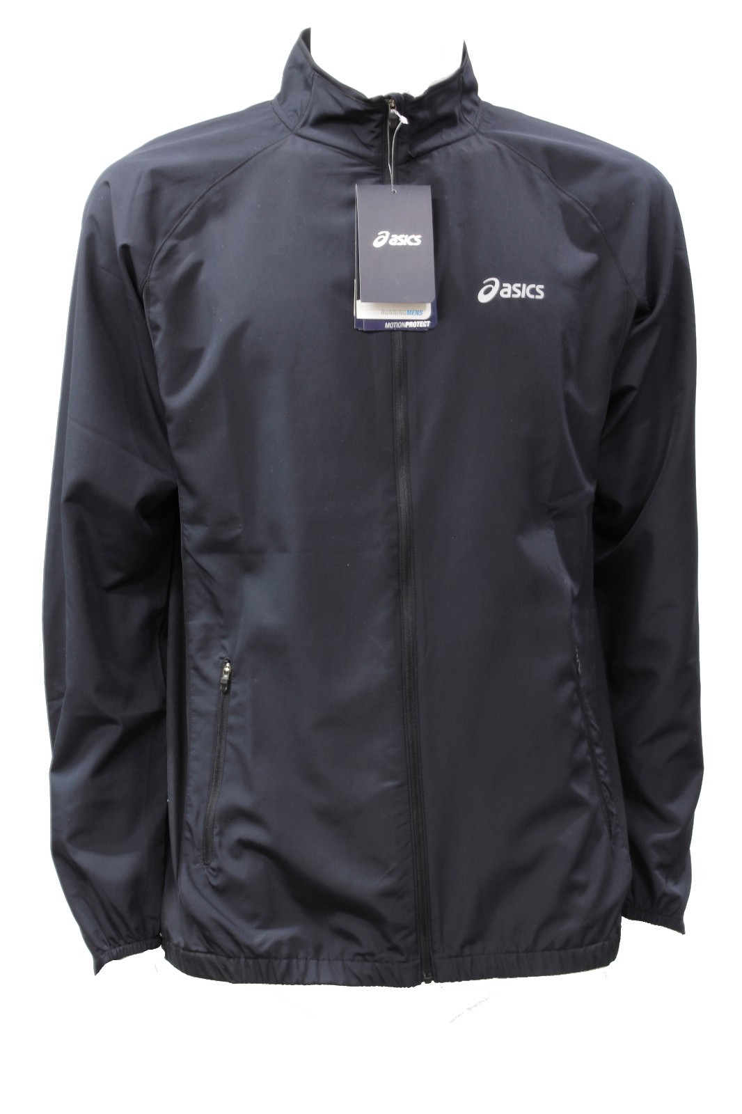 felpa asics nera zip