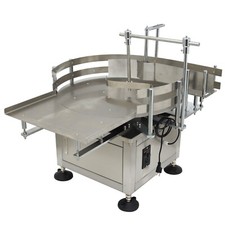 110V Desktop 23.6" Automatic Round Bottle Collecting Unscrambler Organizer