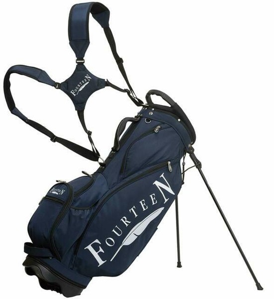 Fourteen Golf Lightweight Stand Caddy Bag 9 X 47 Inch 3.1kg CB0409 Navy