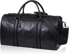 Oversized Duffle Travel Bag Waterproof Leather Weekend Bag Large Carry on Large 