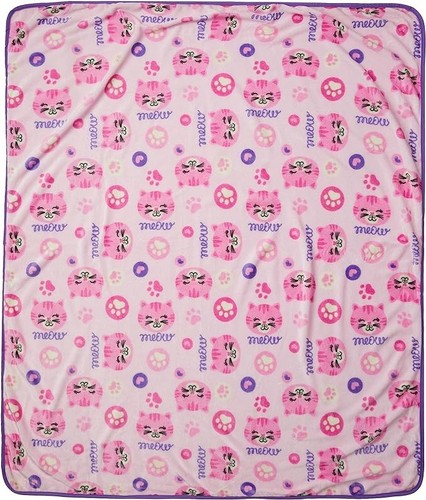 Unicorns & Robots Girls Cat Kids Lounge Pillow with Blanket - Picture 3 of 3
