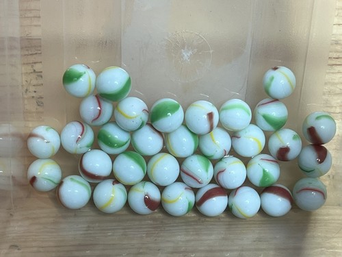 Lot of Marbles Multiple Sizes , Types and Color Variations Swirls Solid Clear - Picture 3 of 9