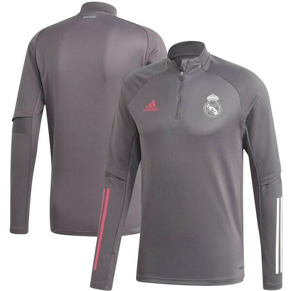 Women's Adidas Real Madrid Pull Over Quarter Zip Training Top
