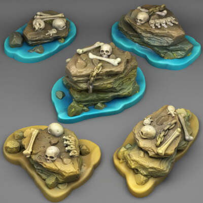 Pirate Stones - Print Your Monsters - Wargaming D&D DnD