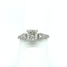 1.20CT Diamond Platinum Engagement Ring GIA