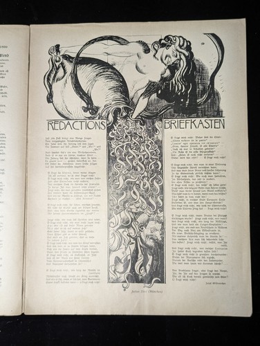 1899 JUGEND "Youth" Magazine Marz 11 Nr.11 German Art Nouveau Illustrated - Picture 8 of 10