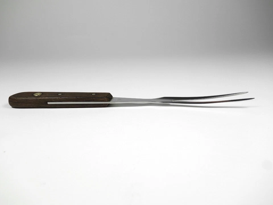 zwilling fleischgabel tranchiergabel holzgriff vintage serviergabel vorlegegabel - Bild 3 von 4