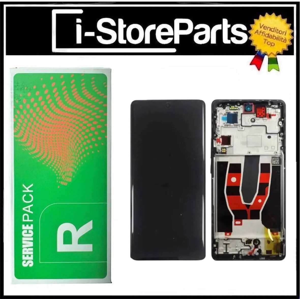 DISPLAY LCD OLED FRAME NERO ORIGINALE OPPO RENO 10 CPH2531 TOUCH SCREEN SCHERMO