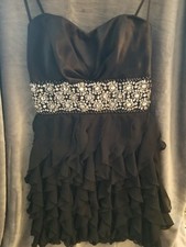 Black Cocktail Strapless Dress Size Small