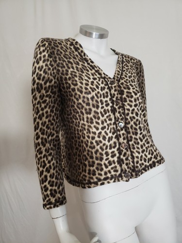 Stepan Janson WOMEN TOP BLOUSE BUTTON FRONT LONG SLEEVE MULTI-COLOR SIZE M - Picture 4 of 6