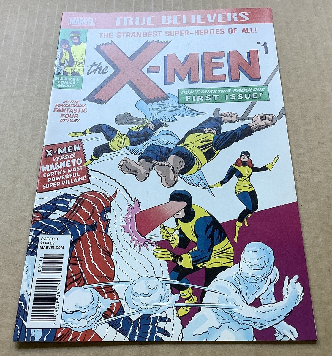 TRUE BELIEVERS: X-MEN #1 (2017) Marvel; Lee, Kirby; Reprint of