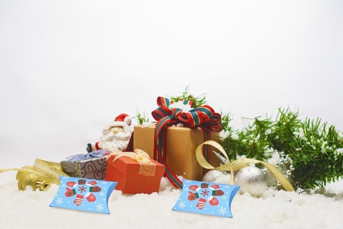 48Pcs Pack Christmas Mini Pillow Gift Favour Boxes For Small Accessories Sweets - Picture 6 of 7