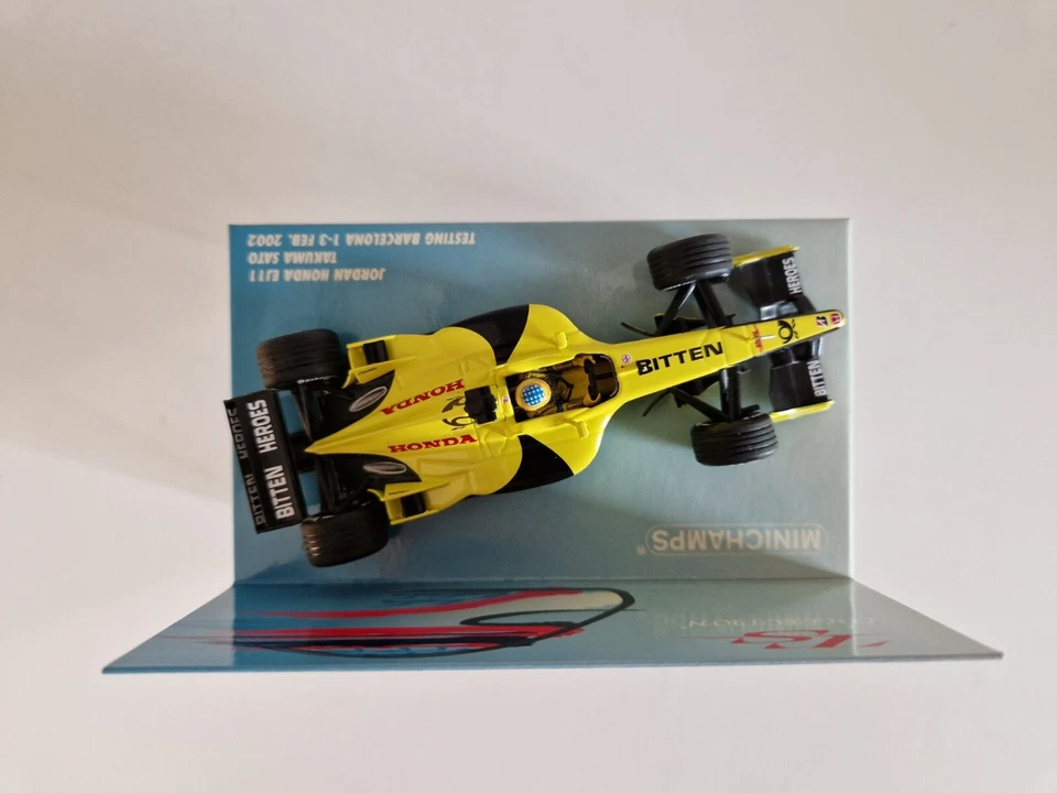 Minichamps 1/43 Jordan Honda EJ11 T. Sato - Barcelona Test 2002 - 518024399 - Immagine 3 di 4