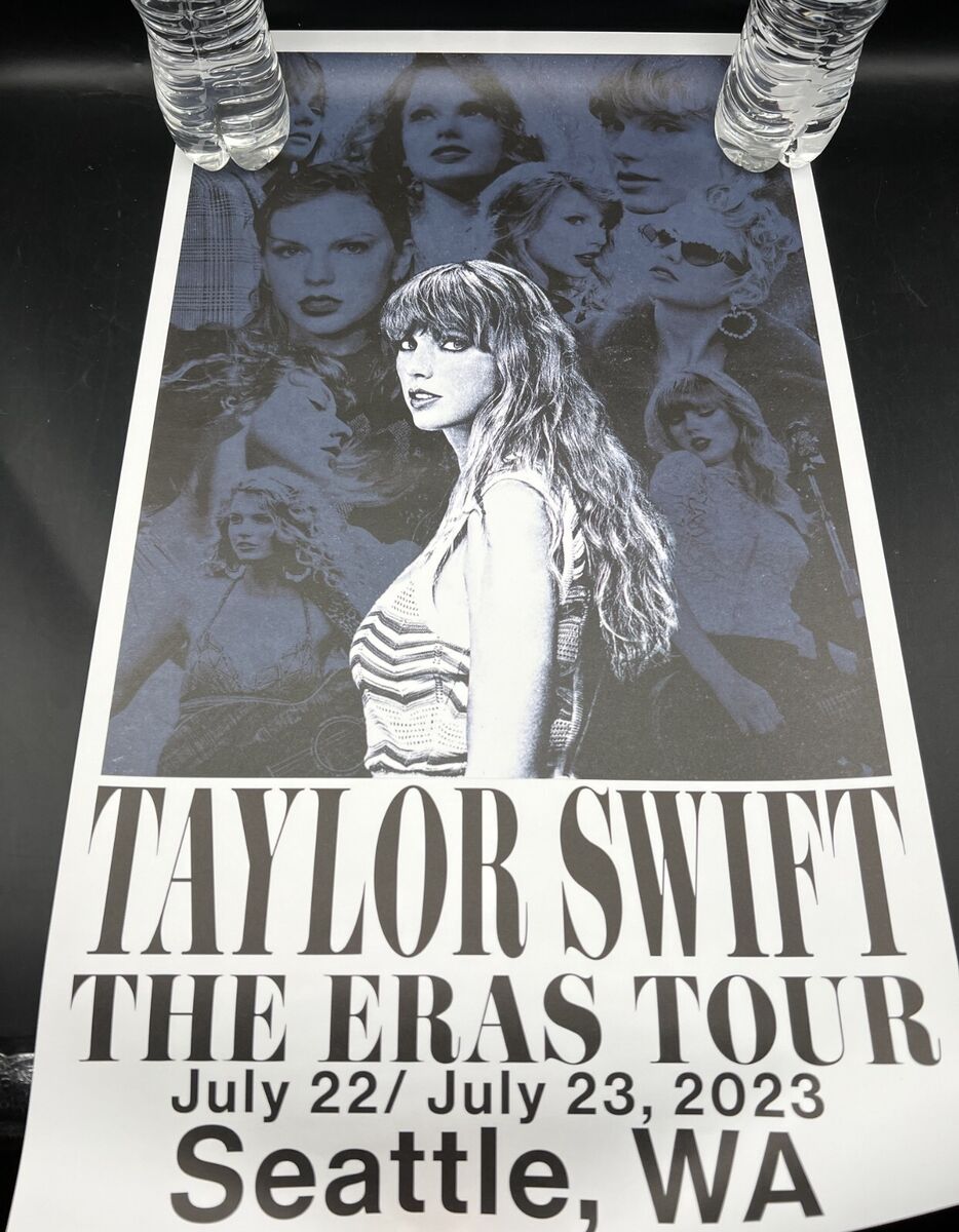 Official Taylor Swift Concert Poster Seattle, WA Eras Tour Official Taylor Swift Concert Poster Seattle, WA Eras Tour