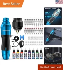 Kit Wireless Tattoo Machine Kit Tattoo Battery Pack Rotary Tattoo Machine Kit...