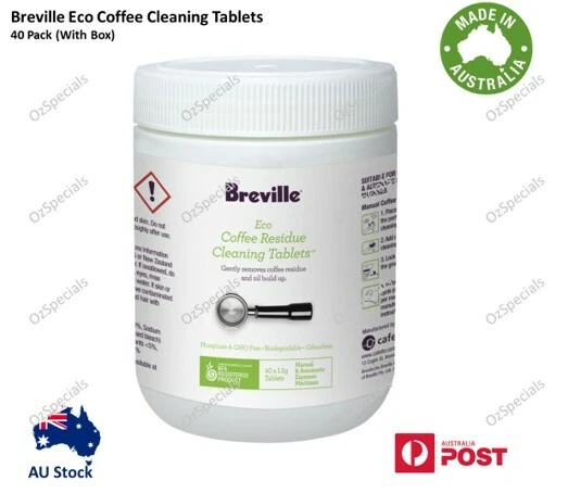 Breville Eco Coffee Residue Cleaning Tablets-8/16/24/32/40 Tabs (BES013CLR0NAN1)