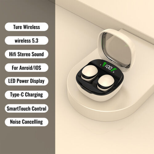 In-ear Mini Earbuds Invisible Sleep Headphone Wireless Bluetooth 5.3 Earphones - Picture 3 of 27