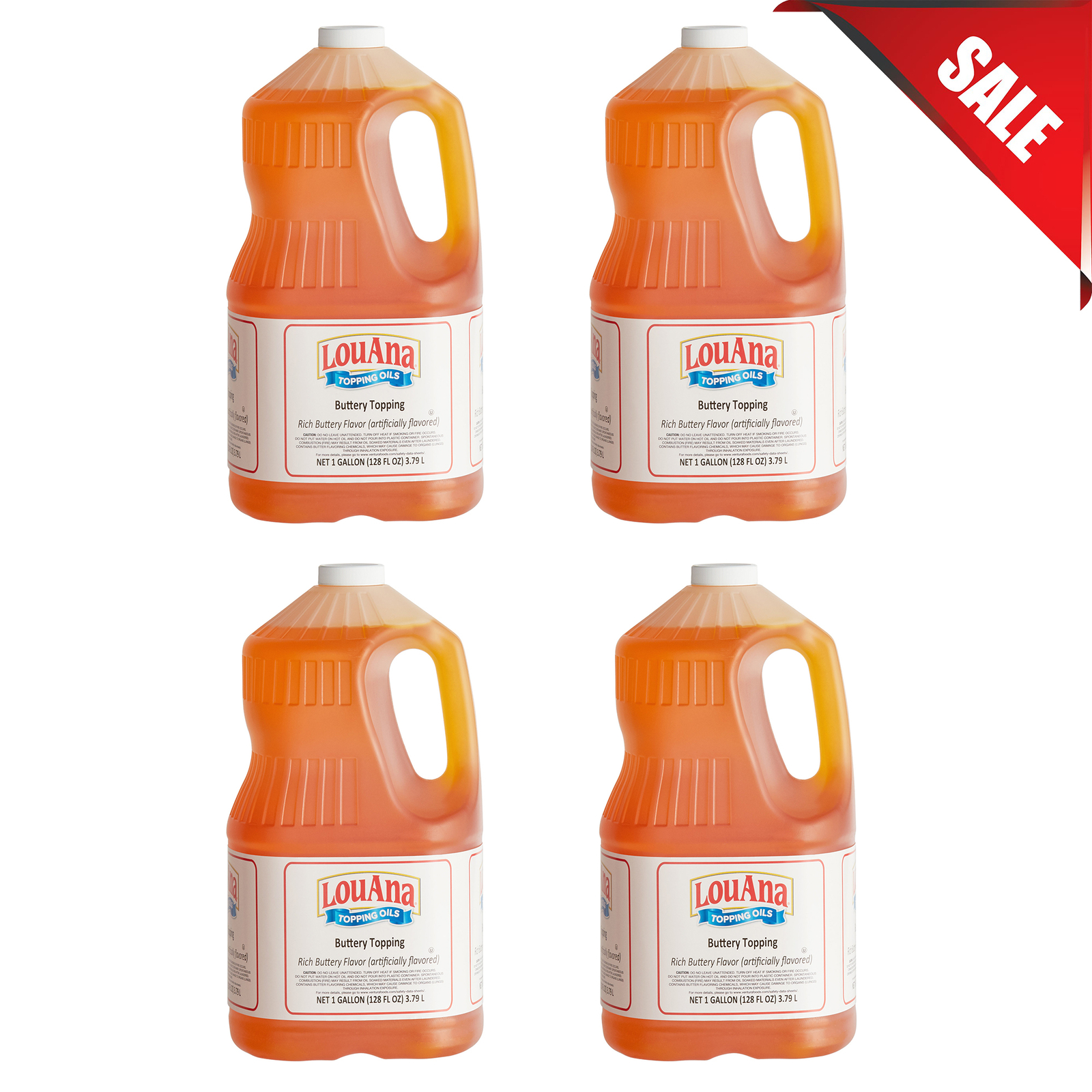 (4 Pack) Flavored Topping Flavors Butter Popcorn Popping Soybean Oil 1