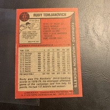 #41 Rudy Tomjanovich Houston rockets￼   1979-80 Topps Cb12-2