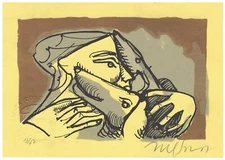 Nelson Dominguez: Cuban Art. Original Serigraphy 7" x 5" No.13/50, Hand Signed