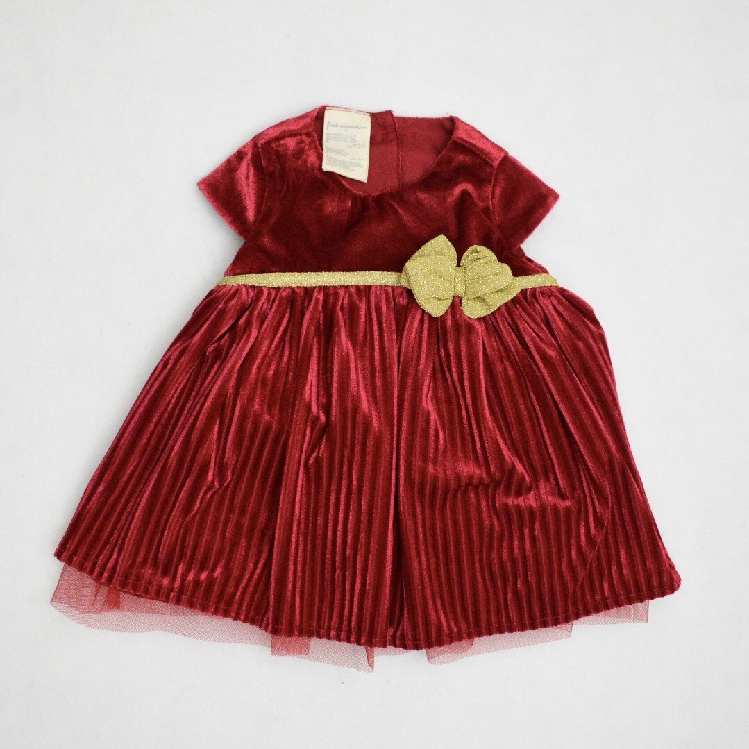 First Impressions Baby Girl Red My First Christmas Dress