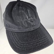 Nebraska Huskers Black On Black Embroidered EZ Fit New Era Cornhuskers Cap RARE