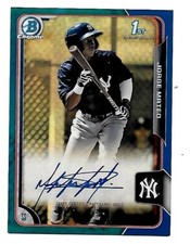 Jorge Mateo 2015 Bowman Chrome 1st Year Blue Ref Auto #/150 blue ref auto