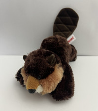 Aurora Beaver 9" Plush Brown Soft Woodland Stuffed Animal Toy Realistic w/ Tail