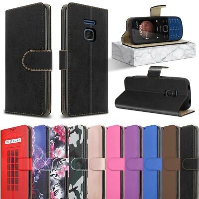 Custodia Portafoglio In Pelle PU A Righe Per Nokia 225 4G 2024 – Copertura 360°, Slot Carte E Supporto (Blu)