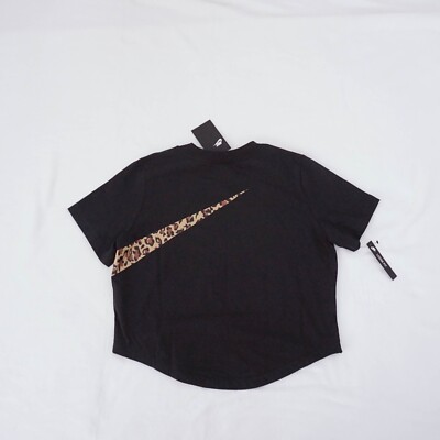 nike animal print crop top