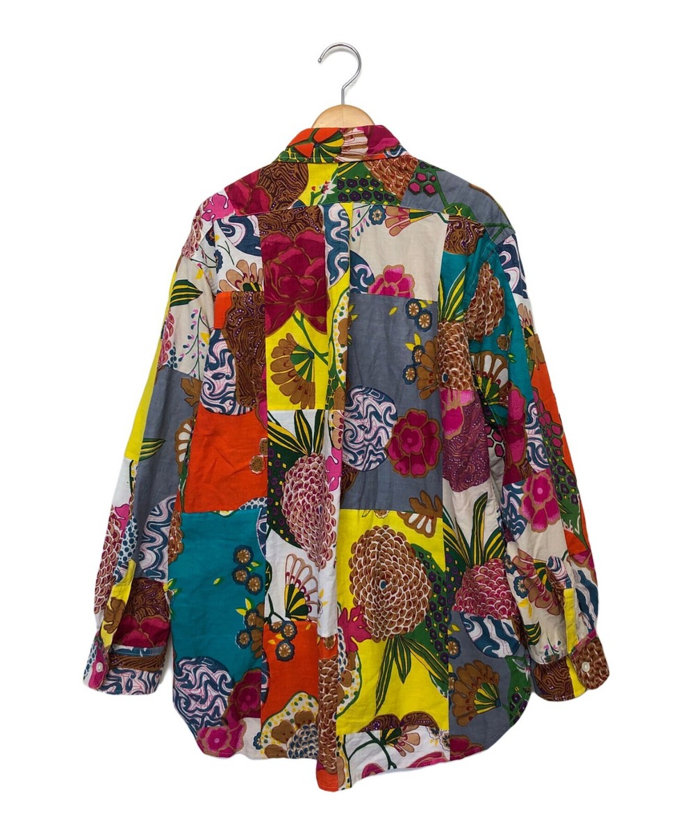 Tシャツ・カットソー Engineered Garments SHIRT WITH EMBROIDERY (23S1A004_SW004) Engineered Garments men's cotton floral patchwork shirt size