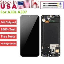 Replacement For Samsung Galaxy A30s A307 LCD Display Touch Screen Frame Assembly