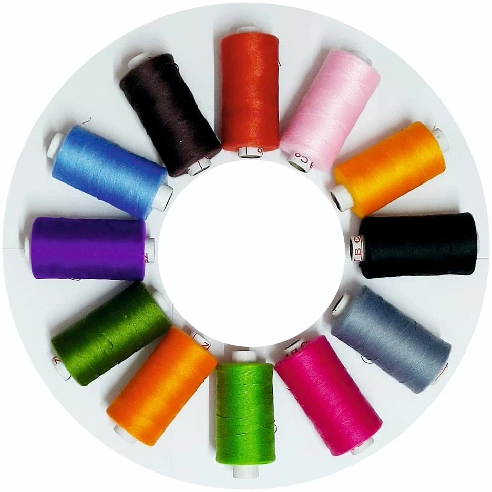 Polyester Sewing Threads Spools for Machine & Hand Stitching Tailoring 24Pcs - Image 3 of 4